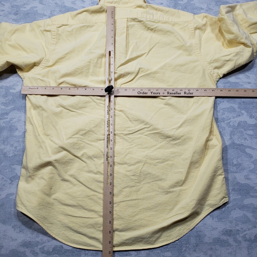 Ralph Lauren Shirt Mens 16-34 Yellow Yarmouth Flesh Pony Button Down Long Sleeve - Picture 9 of 12